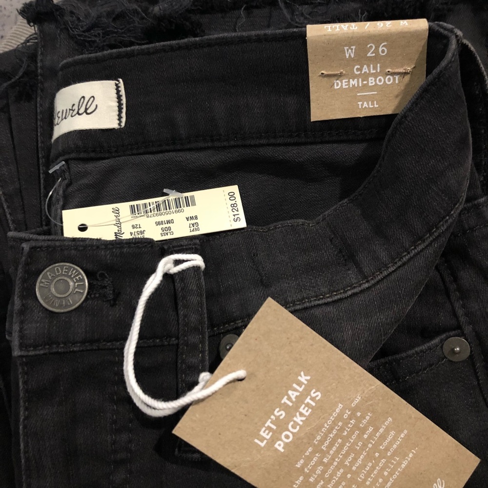Madewell Cali Demi-Boot Jeans Chewed-Hem Tall - Picture 4 of 5